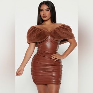 COPY - Faux Leather Mini Dress